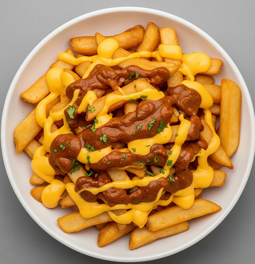 Potatoes & Cheese & Curry Sauce 
