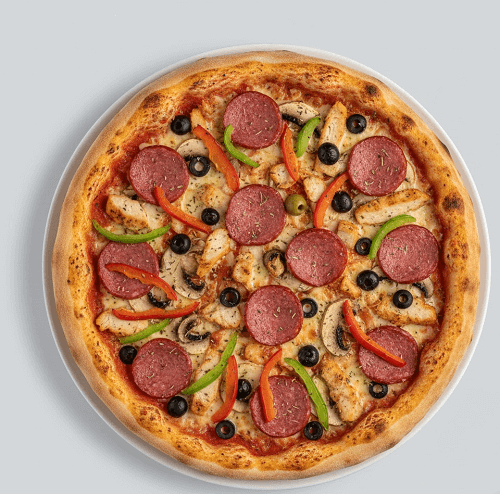 Salami Garden Pizza 