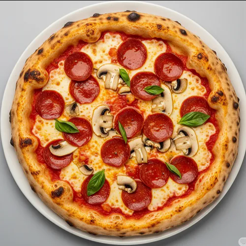 Pepperoni & Mushroom Pizza 